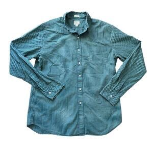 J. Crew buttoned shirt, "Secret Wash" Shirt, size mens Large, Slim fit